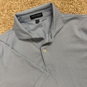 Peter Millar Crown Crafted Golf Short Sleeve Performance Polo AOP Mens Small